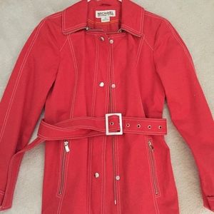 M Kors belted short jacket sz xs
